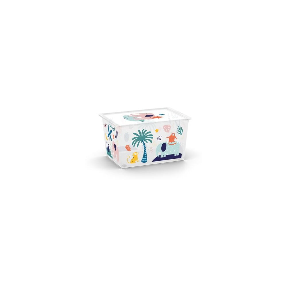 Biały plastikowy pojemnik dziecięcy 55x39x31 cm C Box Style – KIS