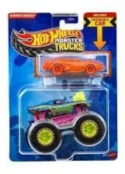 Hot Wheels Monster Trucks Pojazd 1:64 + Autko
