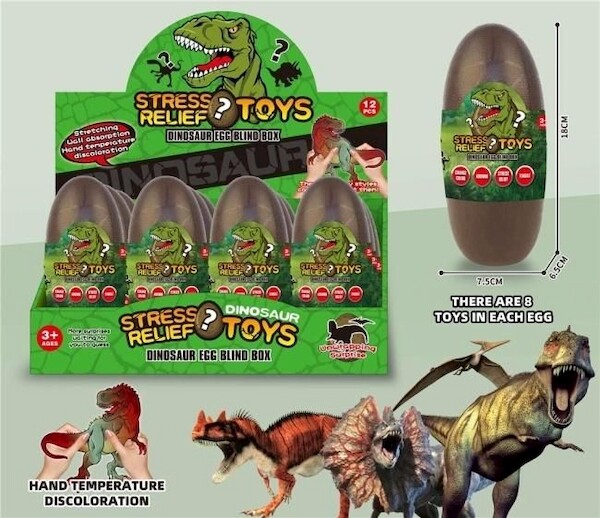 Jajo dinozaura zmieniającego kolor MIX