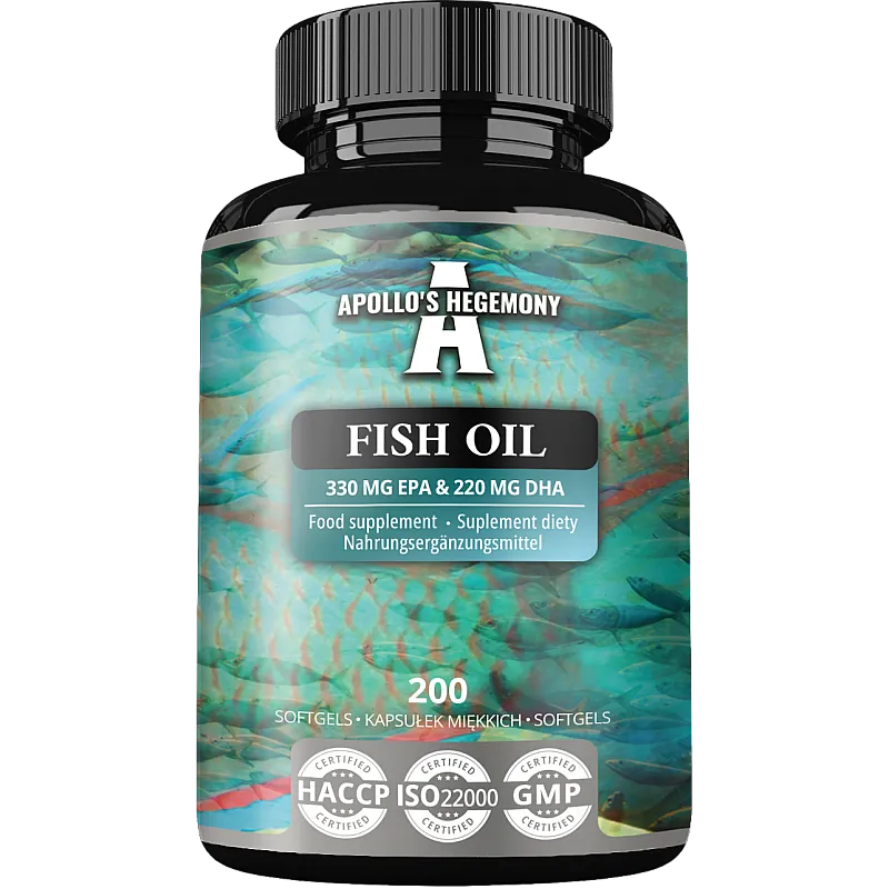 Apollo's Hegemony Fish Oil 1000 mg, 200 kapsułek