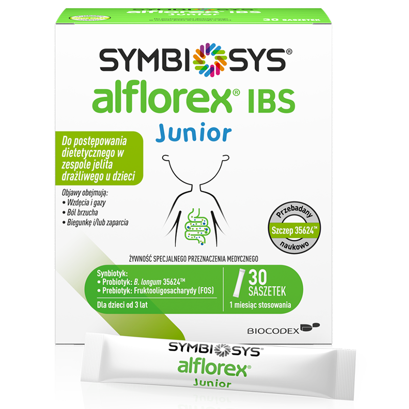 Symbiosys Alflorex IBS Junior, od 3 lat, 30 saszetek