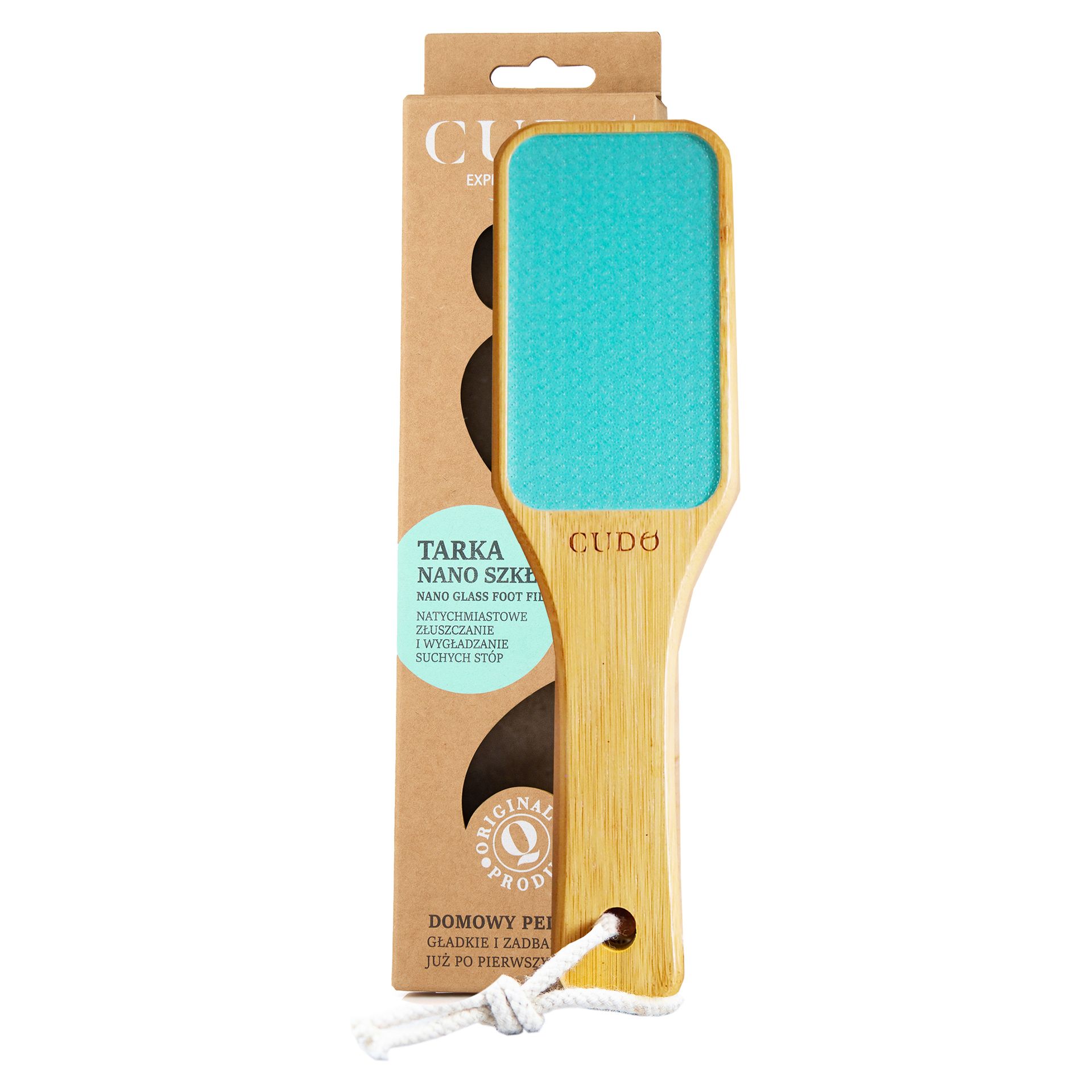 Cudo Express Pedicure, tarka do stóp, nano szkło, niebieska, 1 sztuka