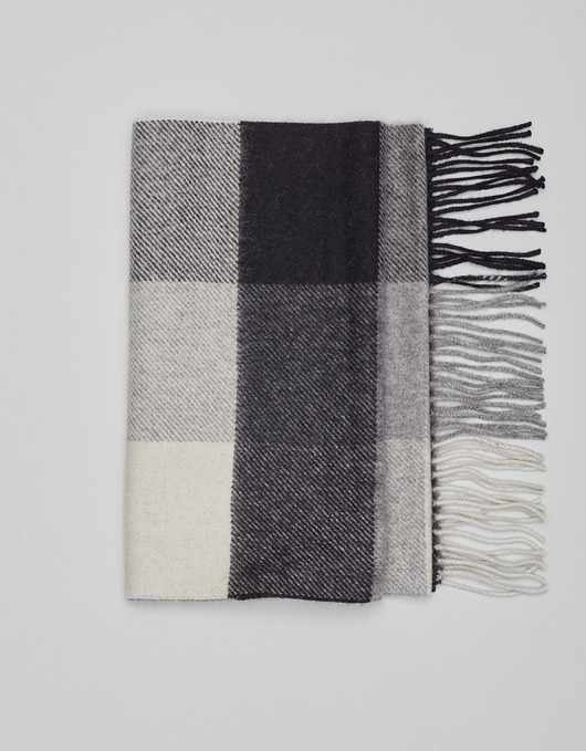 Wełniany szalik cadegliano szary