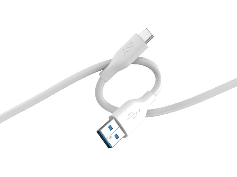 Kabel ISY ICS-5001-WT-AC USB-A do USB-C Biały