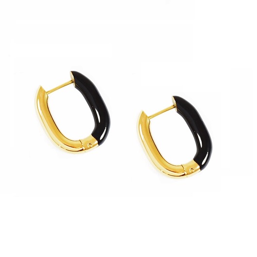 Pozłacane elipsy Black&Gold (2w1)