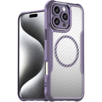 Etui HURTEL Leading Series MagSafe do Apple iPhone 16 Pro Max Fioletowy