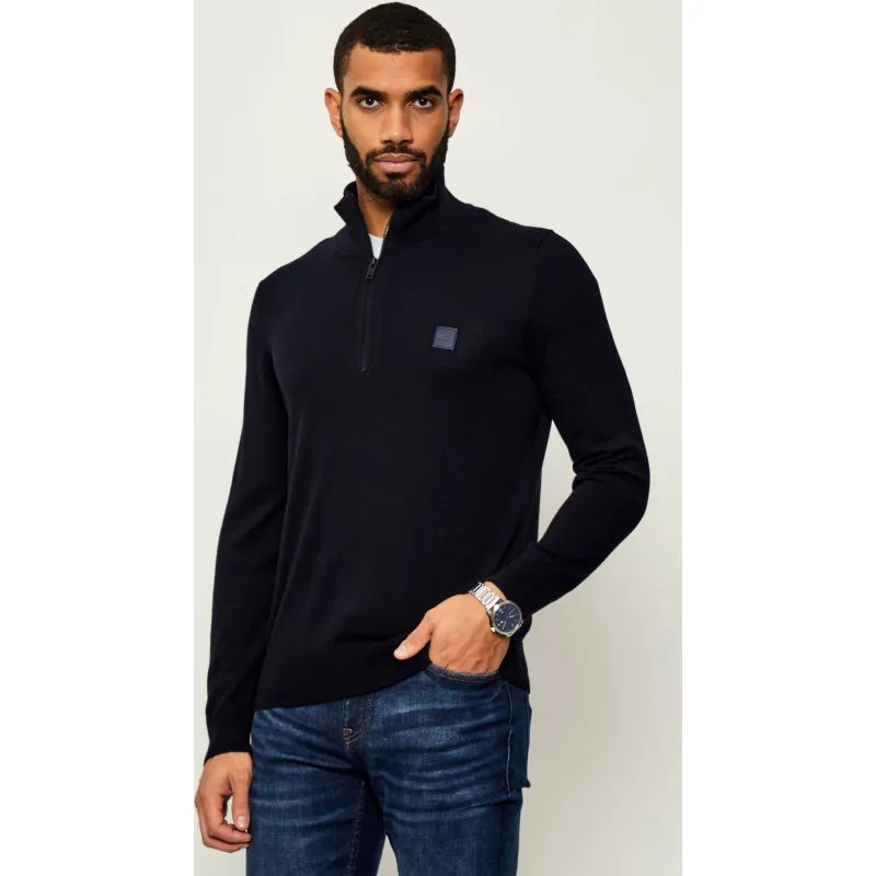 BOSS ORANGE Sweter Kanobix_S | Regular Fit | z dodatkiem kaszmiru