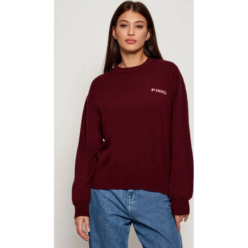 Pinko Wełniany sweter | Loose fit | z dodatkiem kaszmiru