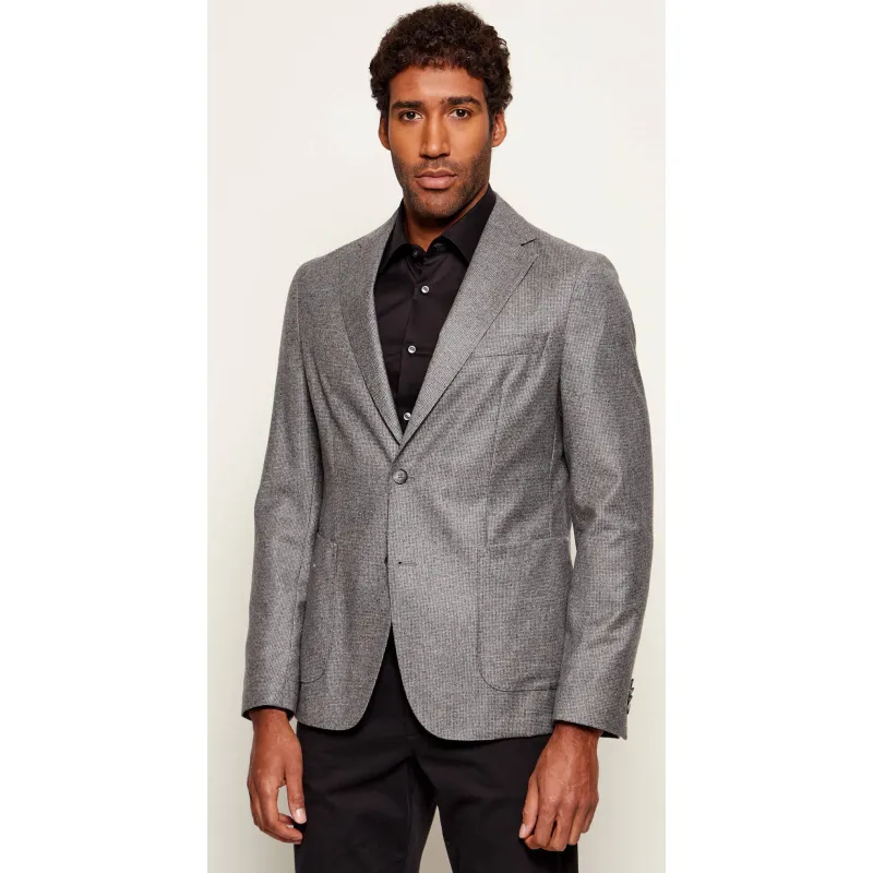 BOSS BLACK Wełniana marynarka C-Hanry-252 | Slim Fit