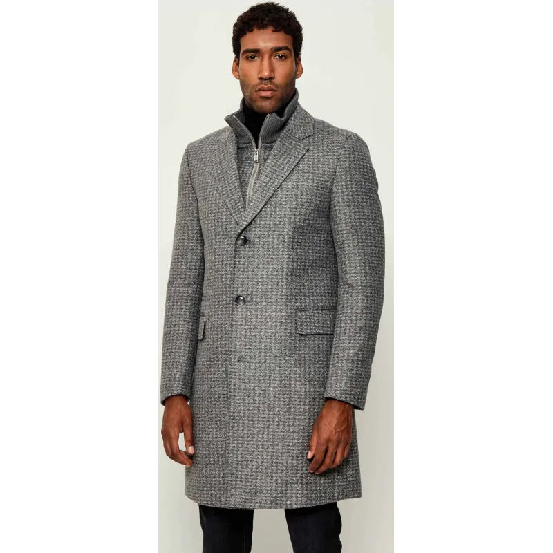 BOSS BLACK Płaszcz 2w1 H-Hyde-J-Bib-Pad-254 | z dodatkiem wełny