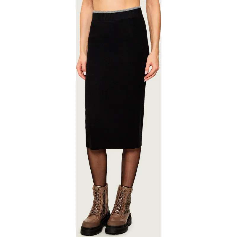 Pinko Wełniana spódnica NUOVA GUINEA z dodatkiem kaszmiru