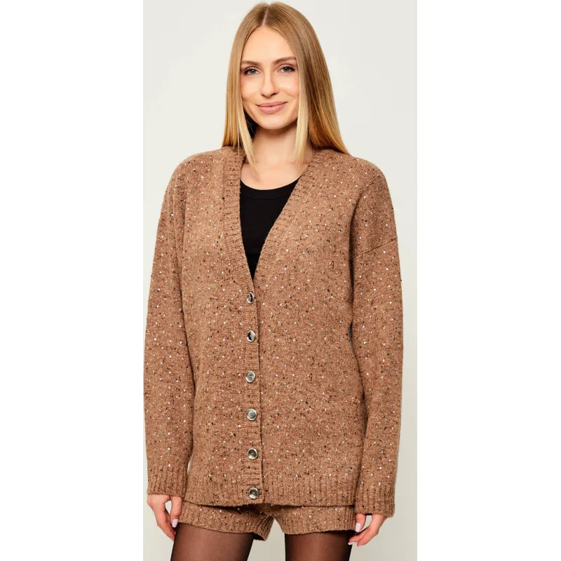 Pinko Wełniany kardigan MARCHE | Relaxed fit