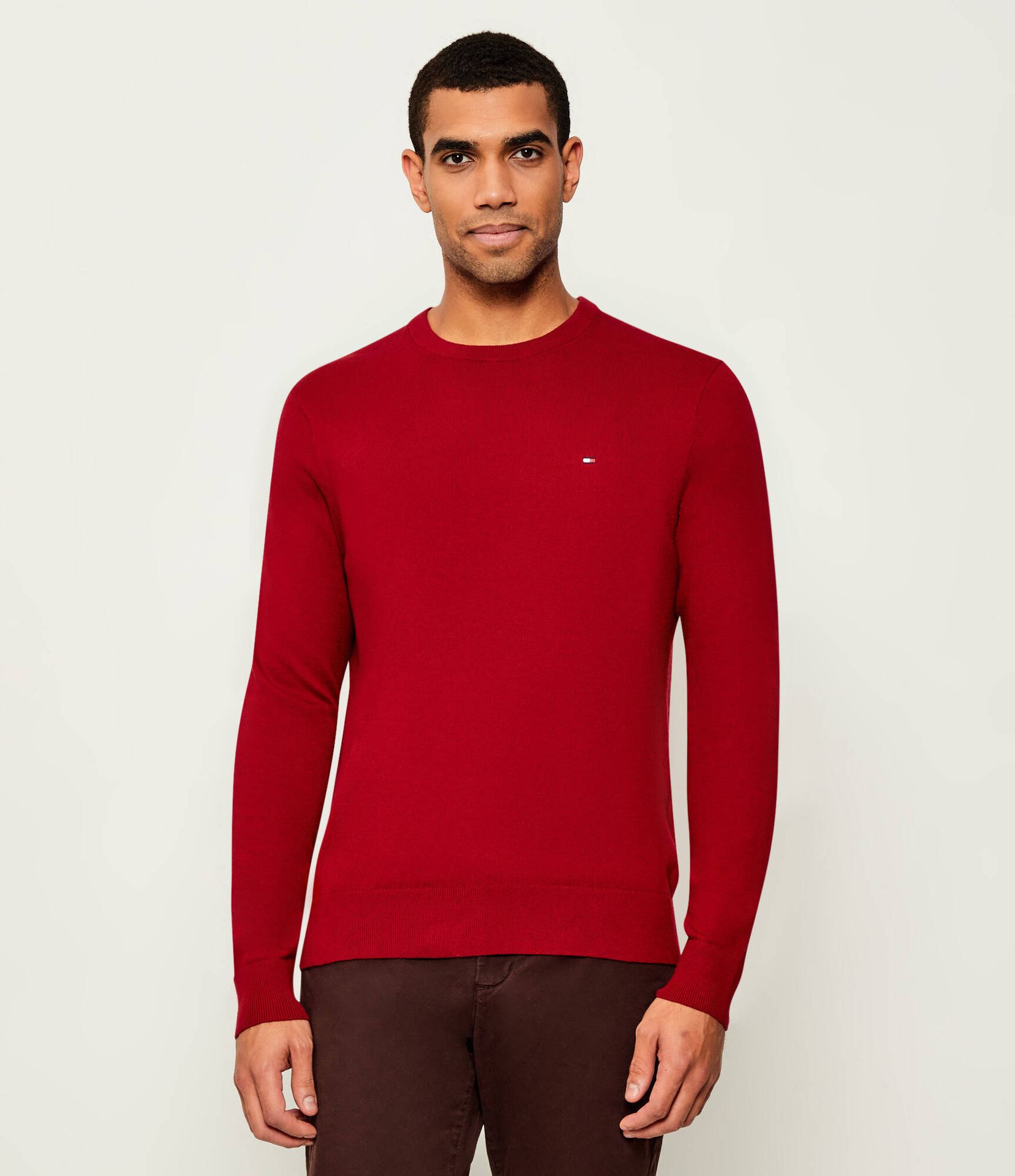 Tommy Hilfiger Sweter Regular Fit z dodatkiem kaszmiru