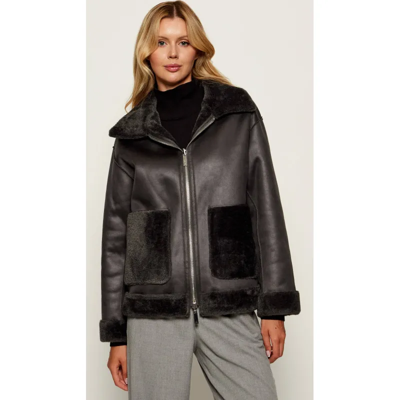 Marella SPORT Dwustronny kożuch FRESA Regular Fit