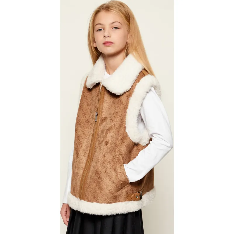 Guess Bezrękawnik | Regular Fit | shearling