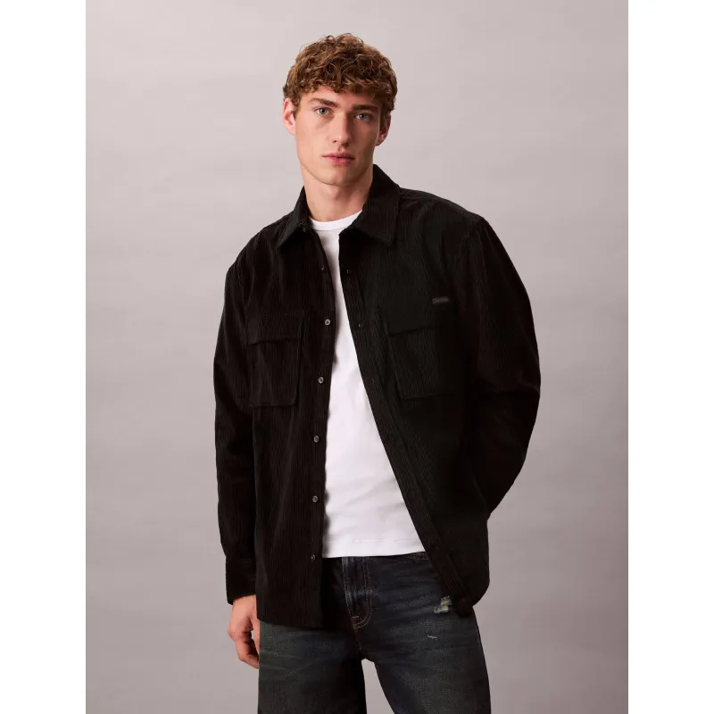 Calvin Klein Jeans Sztruksowa koszula | Relaxed fit