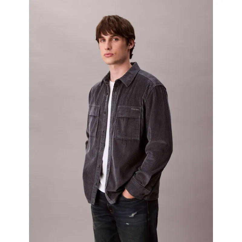 Calvin Klein Jeans Sztruksowa koszula | Relaxed fit