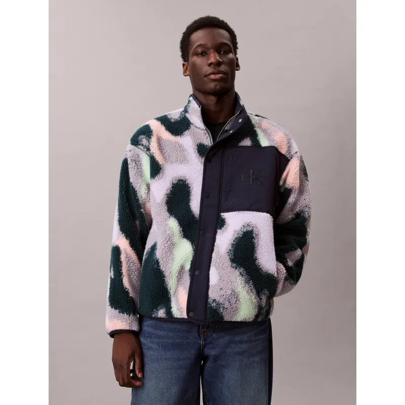 Calvin Klein Jeans Polarowa kurtka | Relaxed fit