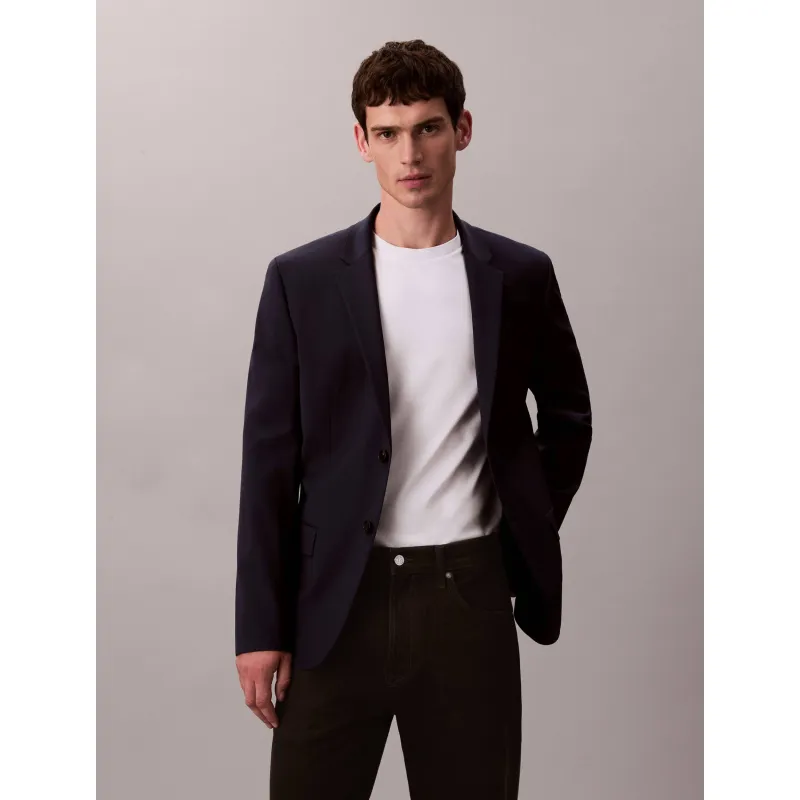 Calvin Klein Wełniana marynarka | Slim Fit