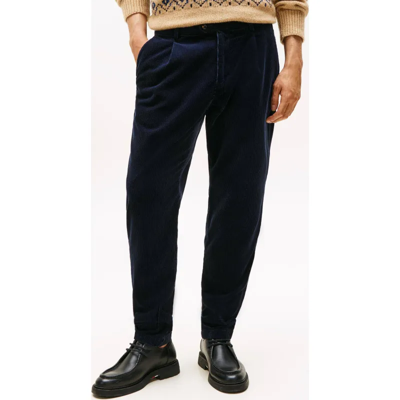 Tommy Hilfiger Sztruksowe spodnie HARLEM Relaxed fit