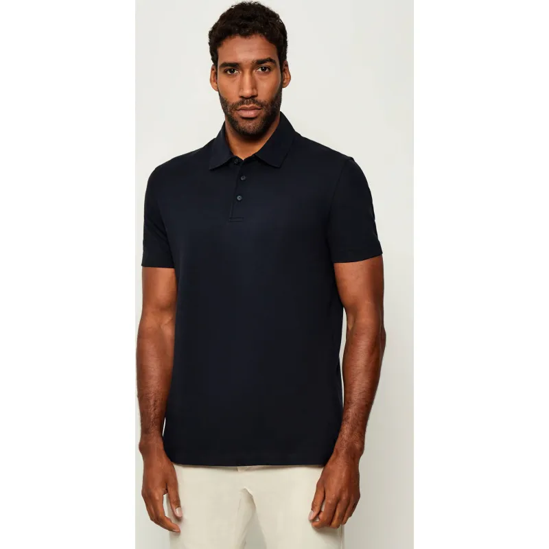 BOSS BLACK Polo Parris 37_DB | BECKHAM X BOSS | Regular Fit | z dodatkiem jedwabiu