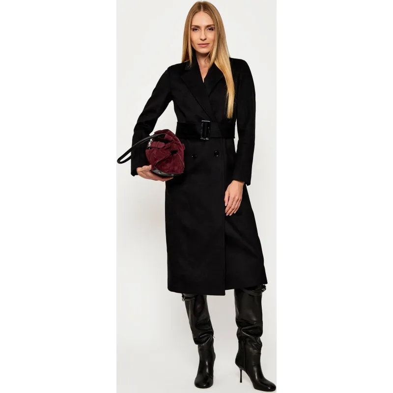 Patrizia Pepe Wełniany płaszcz