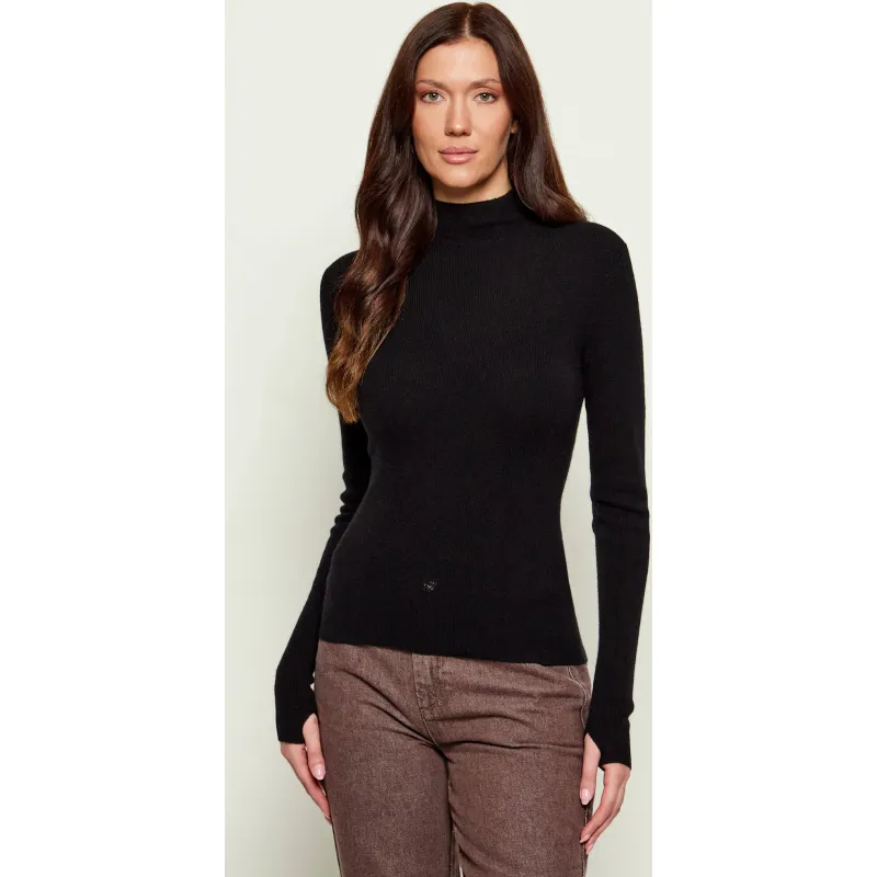 Marciano Guess Półgolf AFRAH Slim Fit z dodatkiem kaszmiru