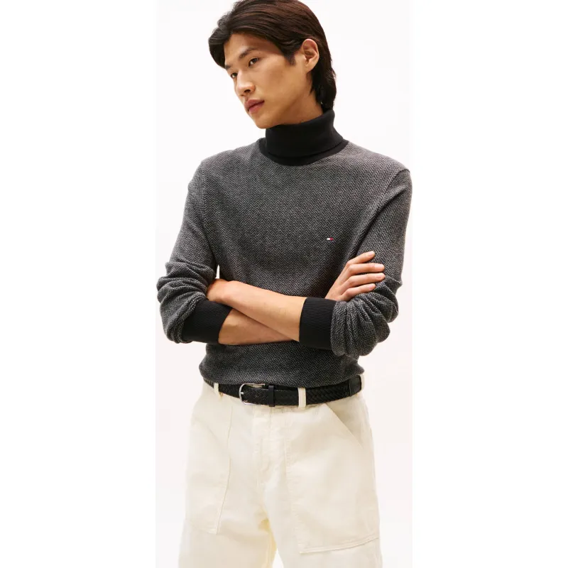 Tommy Hilfiger Golf PIMA Regular Fit z dodatkiem kaszmiru