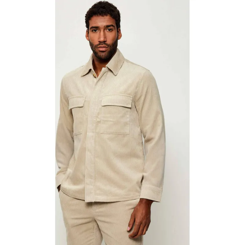 Sand Copenhagen Sztruksowa koszula Aiden | Modern fit