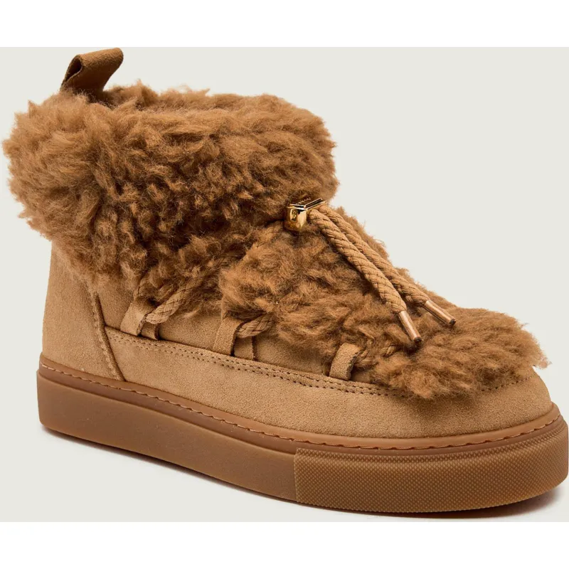 INUIKII Śniegowce TEDDY LOW | shearling | zamsz