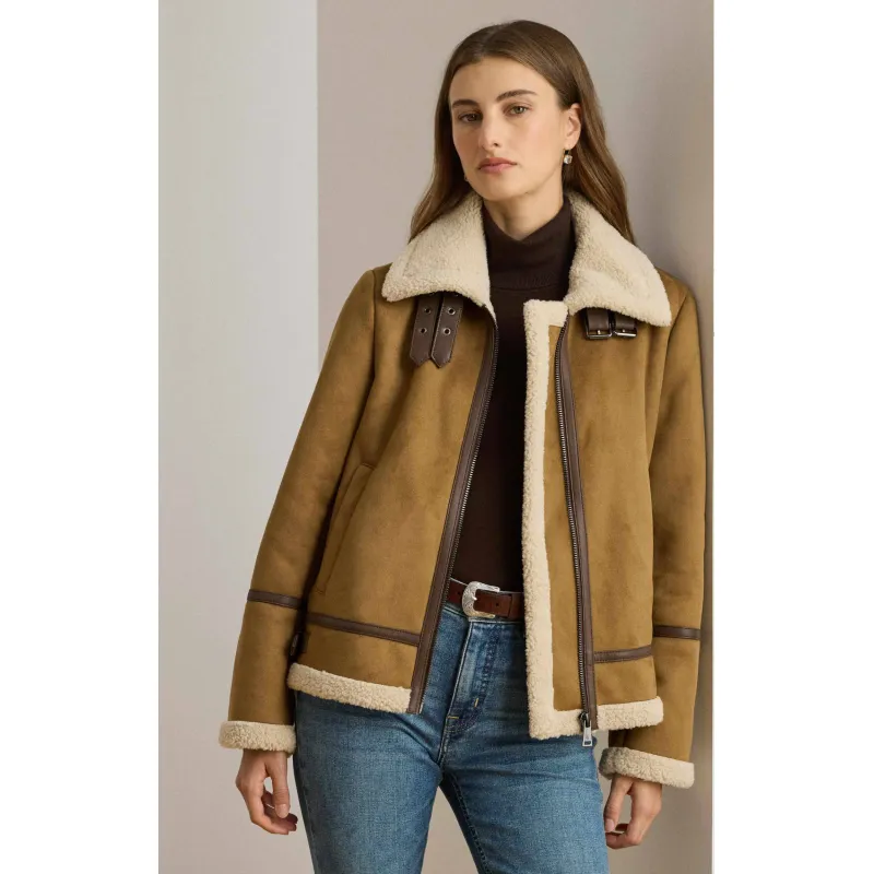 LAUREN RALPH LAUREN Kożuch | Regular Fit | shearling