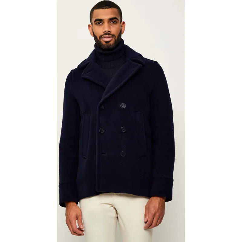 Paul&Shark Wełniany płaszcz | z dodatkiem kaszmiru
