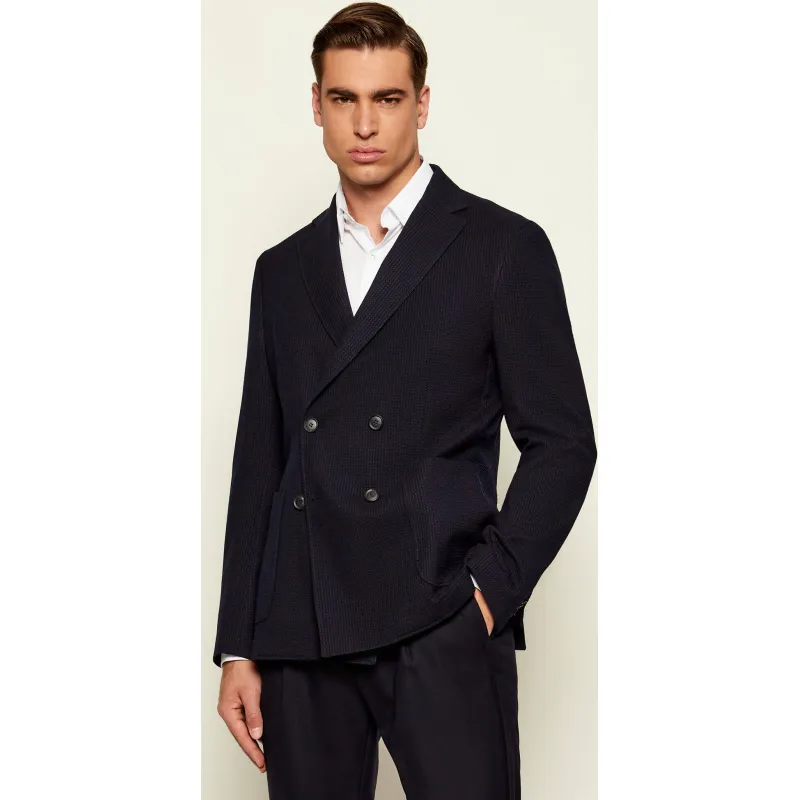 BOSS BLACK Wełniana marynarka C-Hanry-DB-254 | Slim Fit