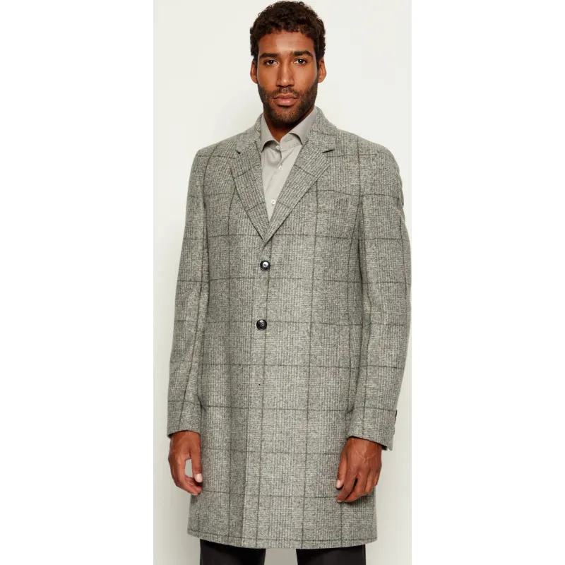 BOSS BLACK Płaszcz H-Hyde-J-254 | z dodatkiem wełny