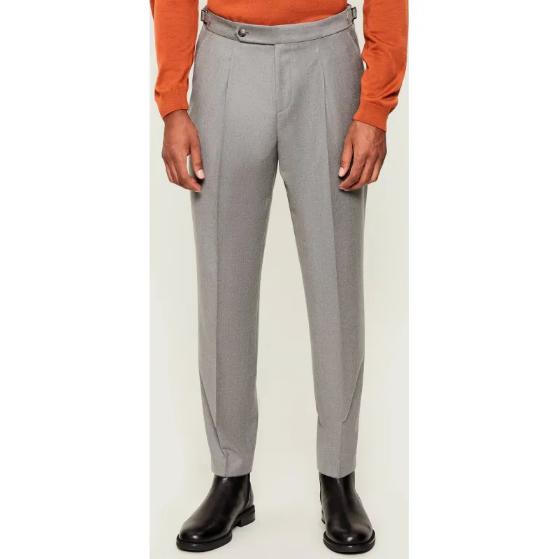 BOSS BLACK Wełniane spodnie C-Perino-PL-DTL-254 | Relaxed fit