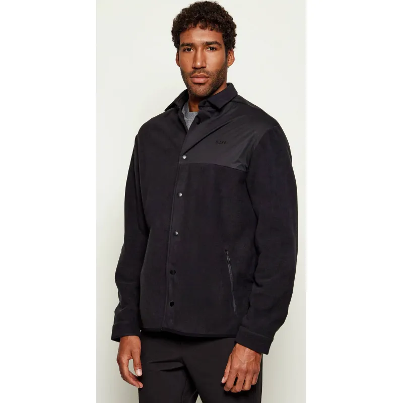 BOSS GREEN Polarowa kurtka ST_Hole19 | Relaxed fit | stretch