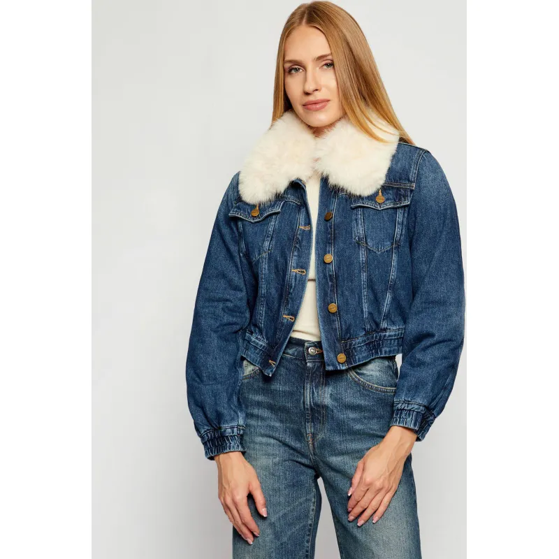 Pinko Jeansowa kurtka BEATO | Cropped Fit
