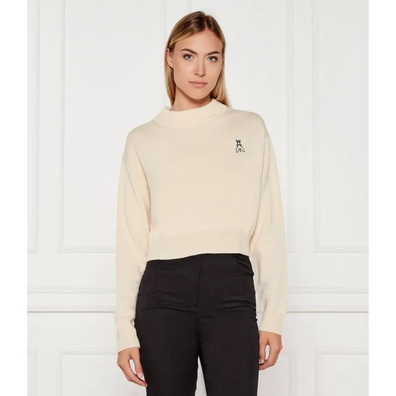 Patrizia Pepe Sweter | Cropped Fit | z dodatkiem wełny