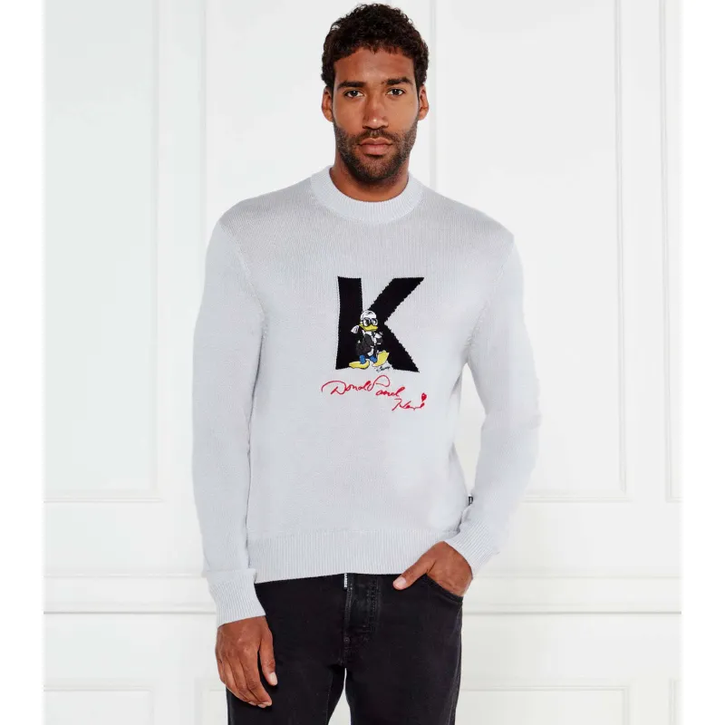 Karl Lagerfeld Sweter | Karl Lagerfeld X Disney | Regular Fit | z dodatkiem wełny