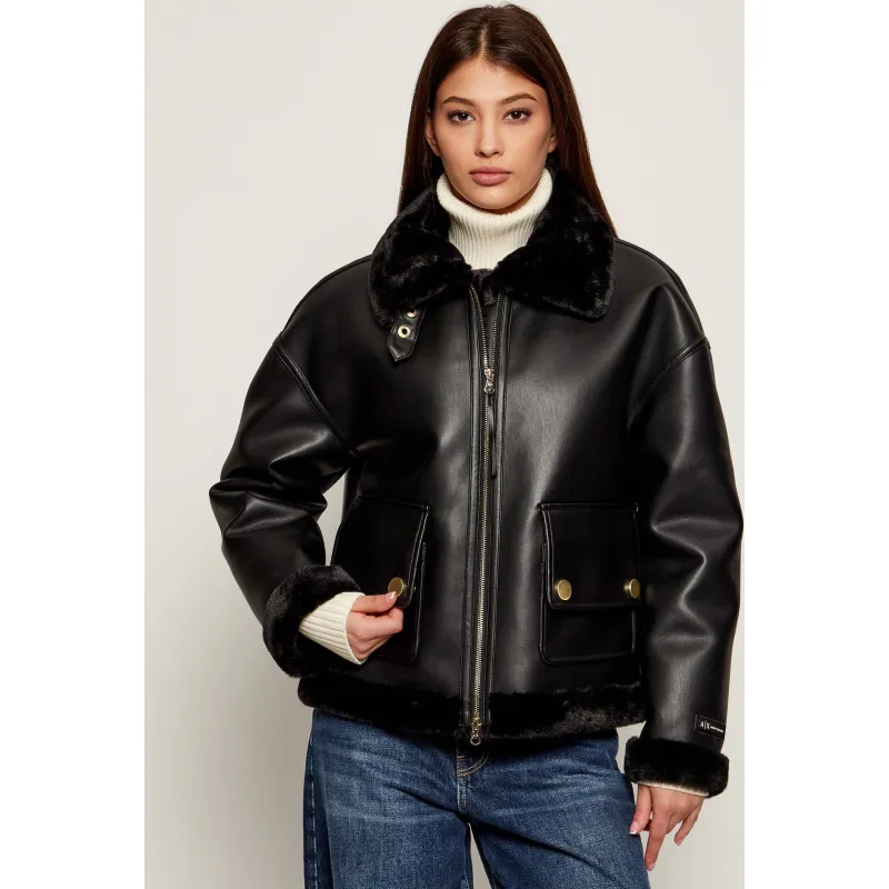 Armani Exchange Ocieplana kurtka Regular Fit