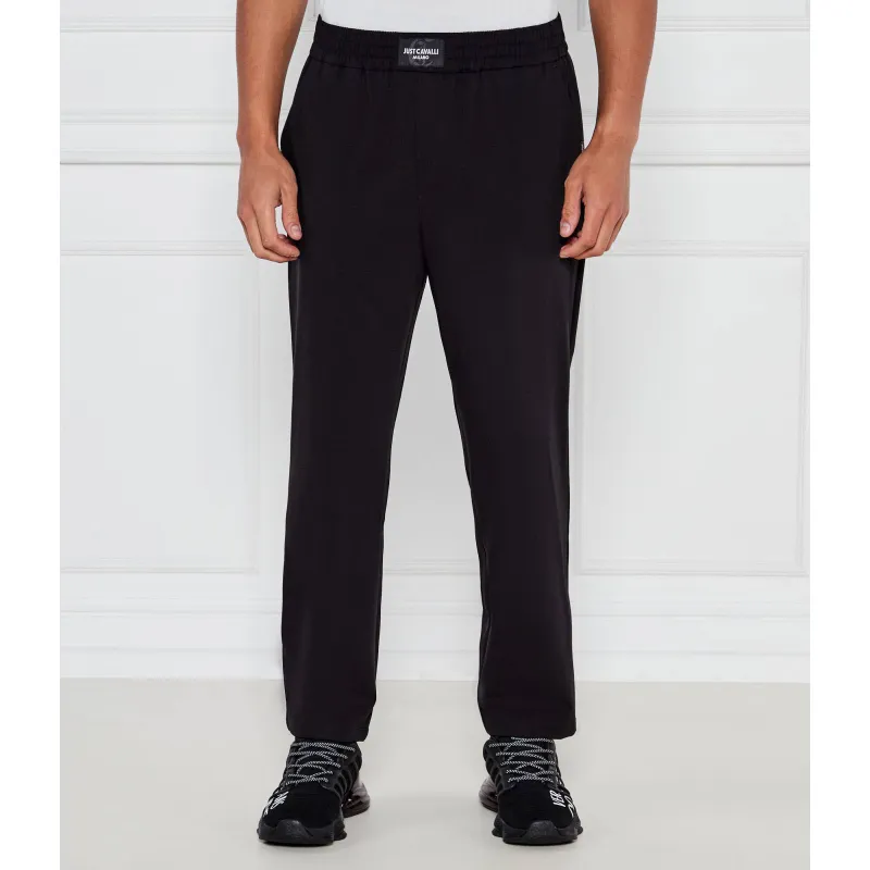 Just Cavalli Spodnie dresowe CORMORANO | Regular Fit | z dodatkiem wełny