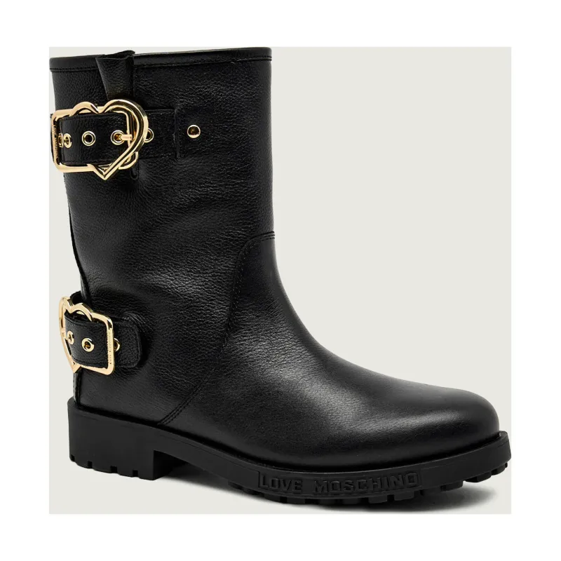 Love Moschino Skórzane botki ST.TTOD.DAILY40