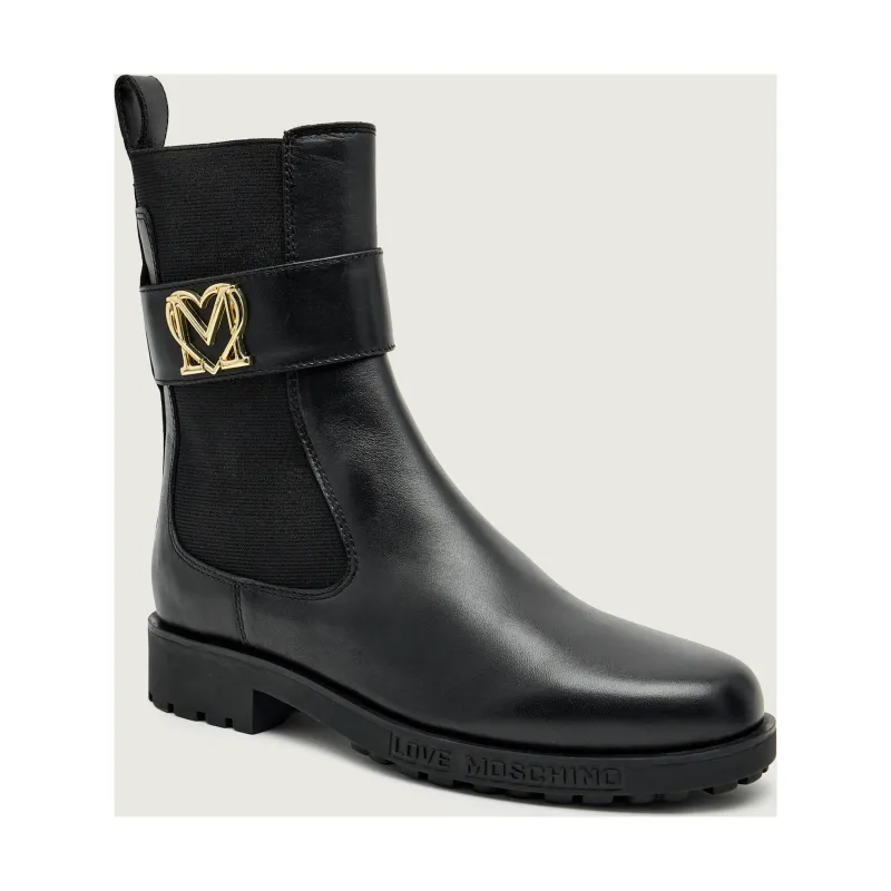 Love Moschino Skórzane botki