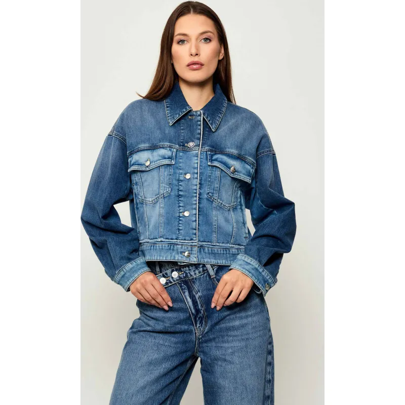 Marc Cain Kurtka jeansowa | Loose fit