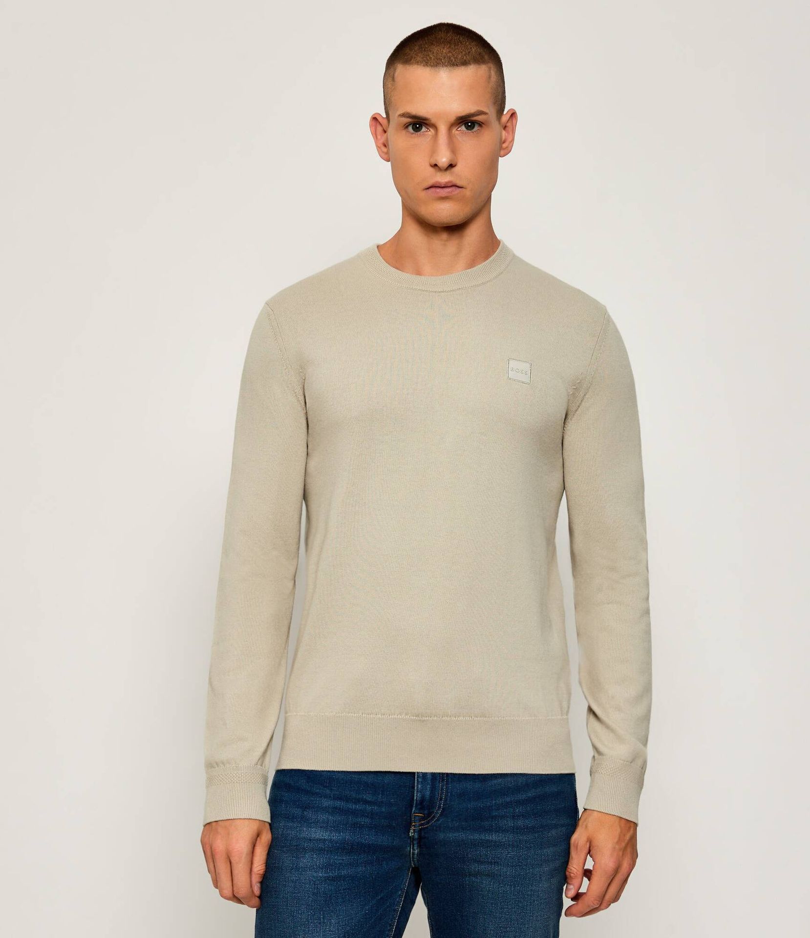 BOSS ORANGE Sweter Kanovano_S Regular Fit z dodatkiem kaszmiru