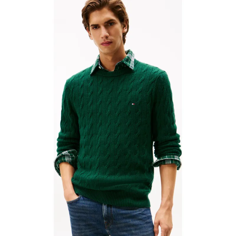 Tommy Hilfiger Wełniany sweter | Regular Fit