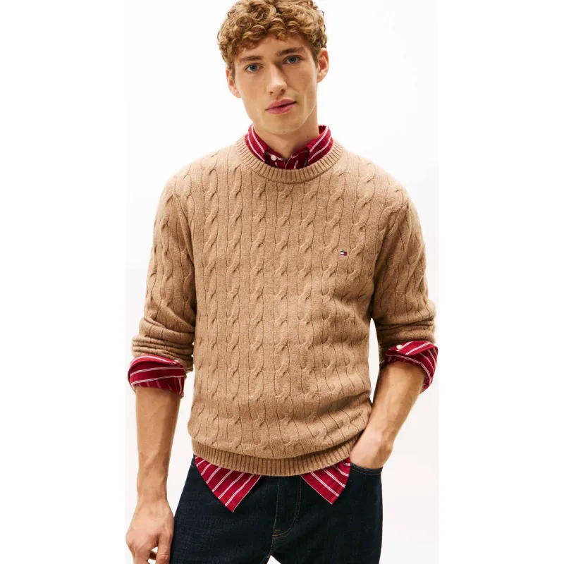 Tommy Hilfiger Wełniany sweter | Regular Fit