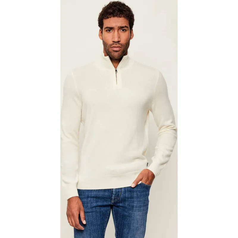 BOSS BLACK Wełniany półgolf H-Hemarlo | Regular Fit | z dodatkiem kaszmiru