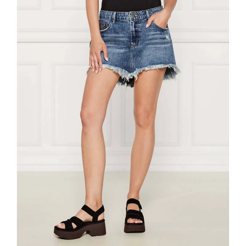 One Teaspoon Jeansowa spódnica JUNKYARD