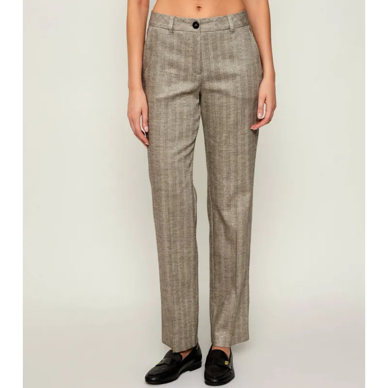 Marc Cain Spodnie cygaretki Regular Fit z dodatkiem wełny